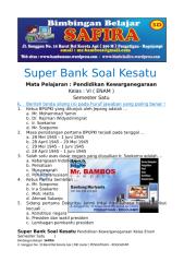 1. SUPER BANK SOAL PKN  KESATU  KELAS ENAM  SEMESTER SATU.docx