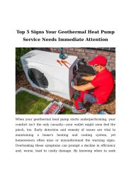 Top 5 Signs Your Geothermal Heat Pump Service Needs Immediate Attention.docx